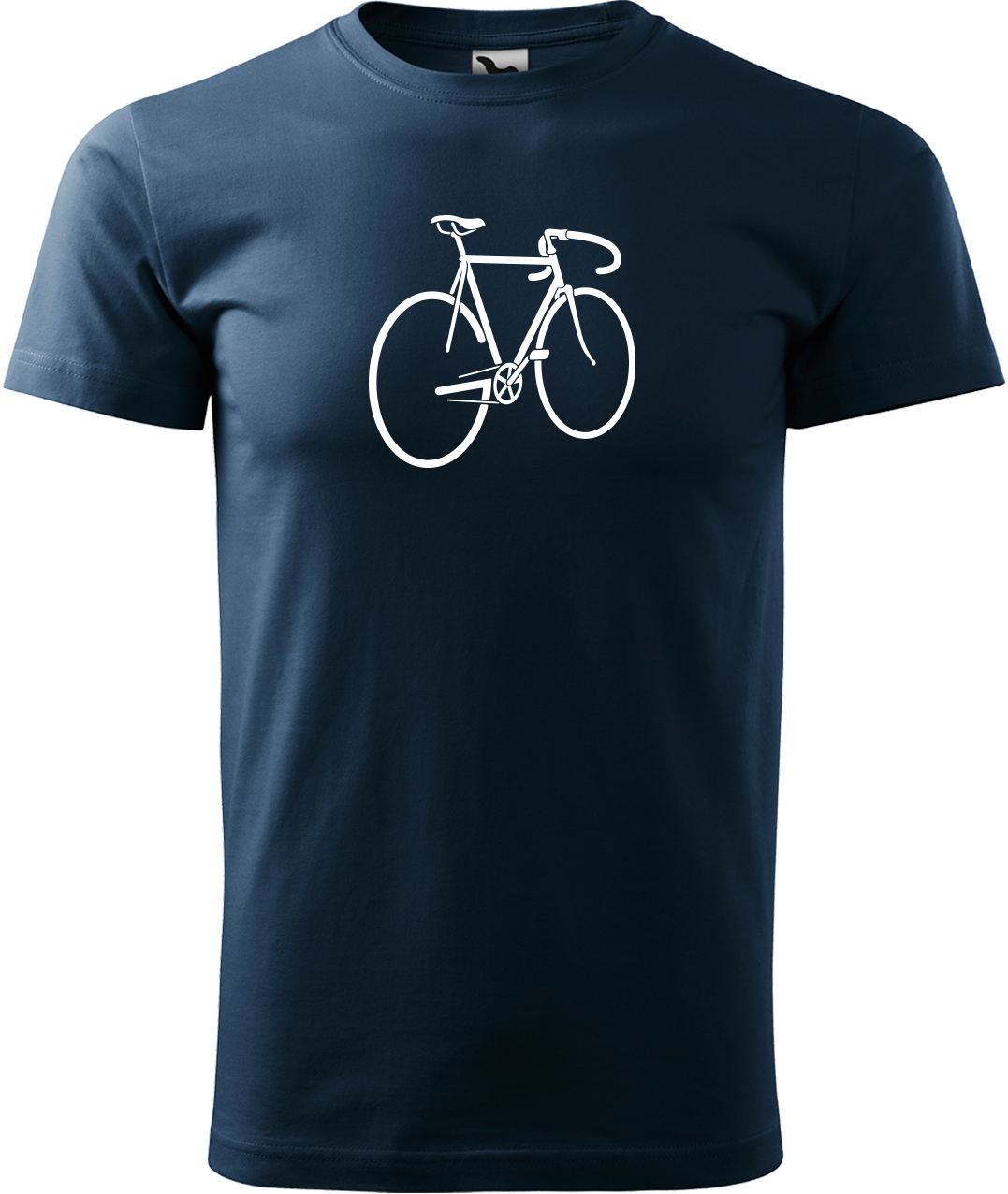 Pánské tričko s kolem - Pánské kolo Velikost: L, Barva: Námořní modrá (02)