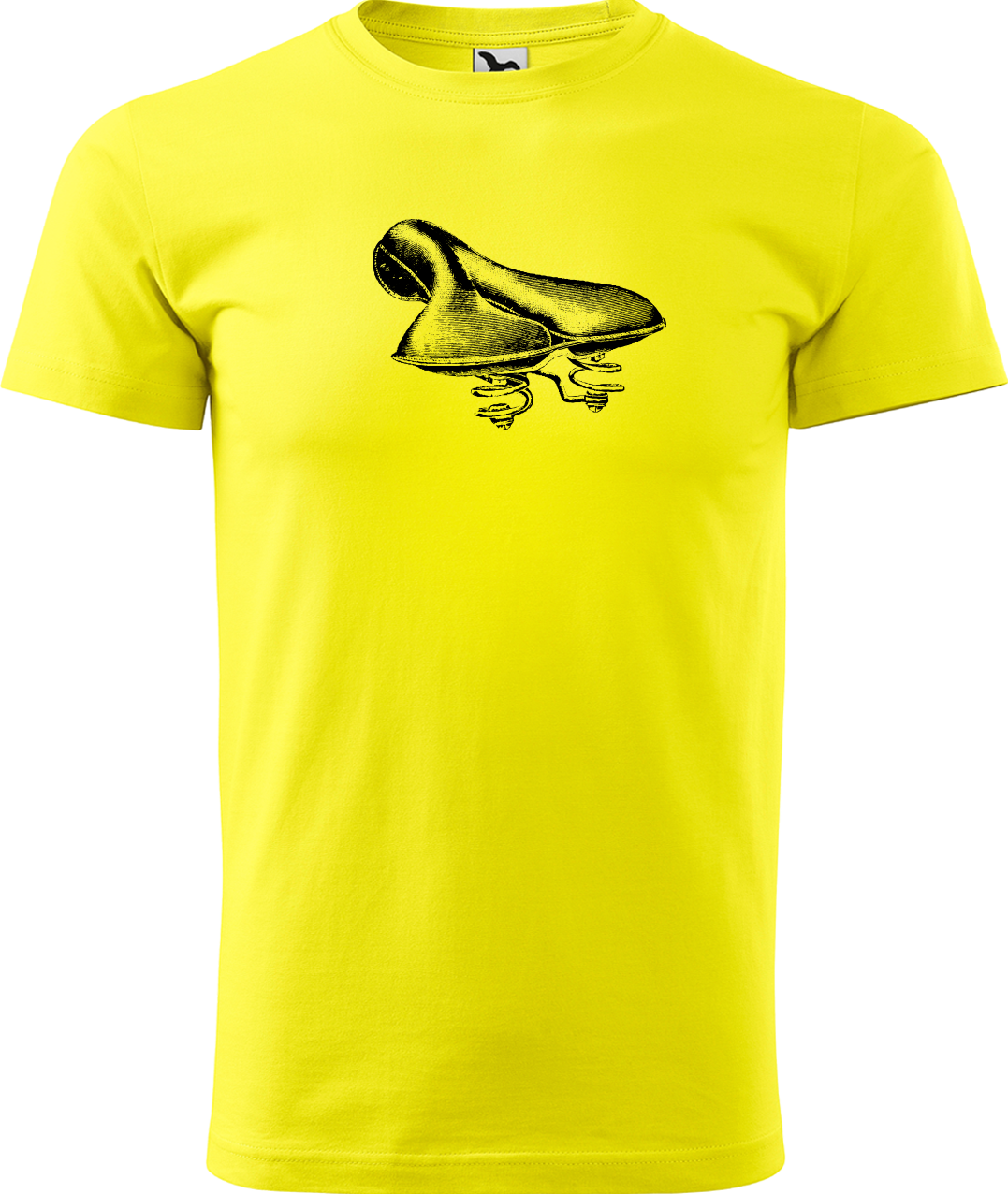 Pánské tričko pro cyklistu - Sedlo Velikost: XL, Barva: Žlutá (04)