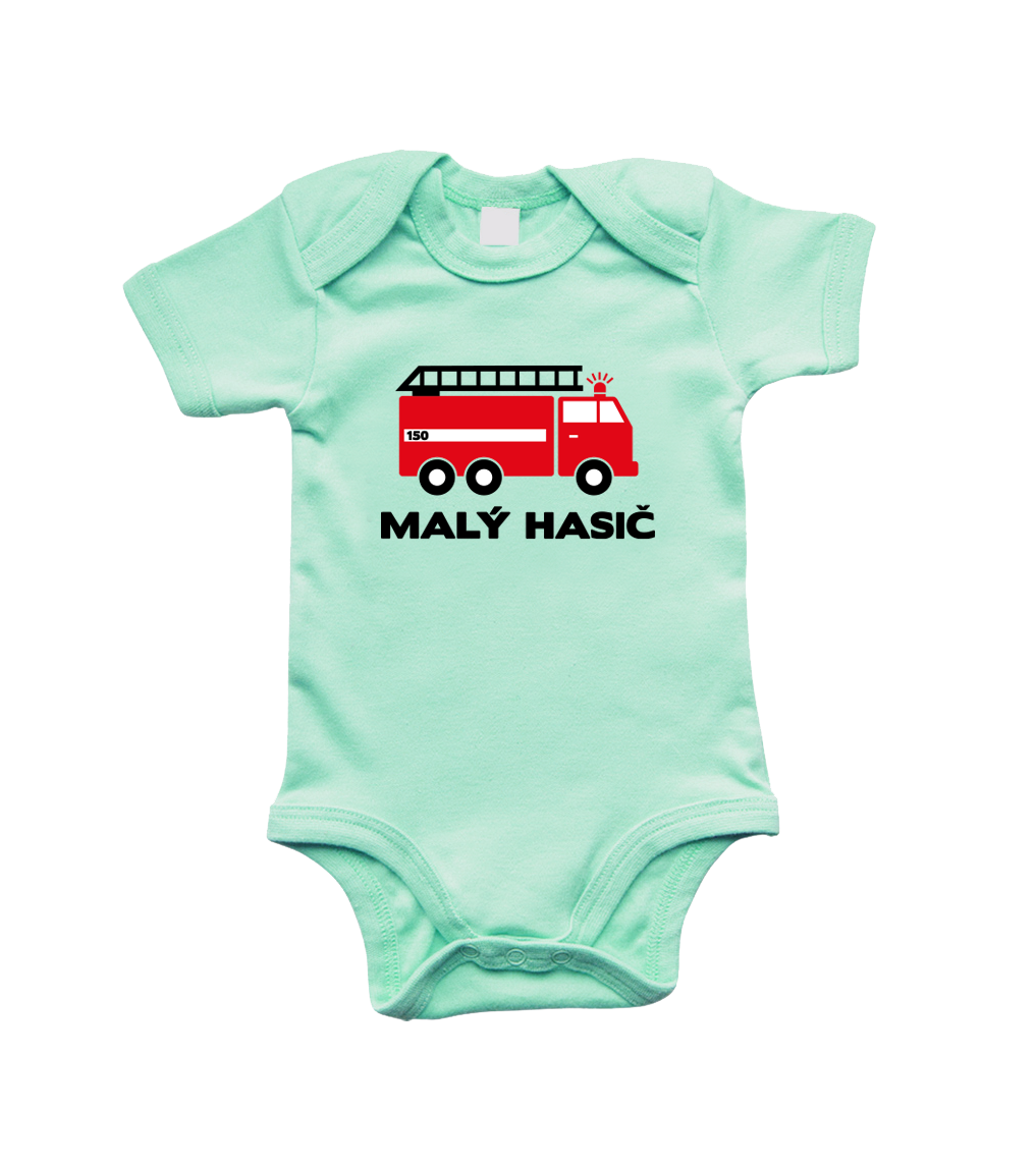 Dětské hasičské body - Malý hasič Velikost: 3-6 m, Barva: Mátová