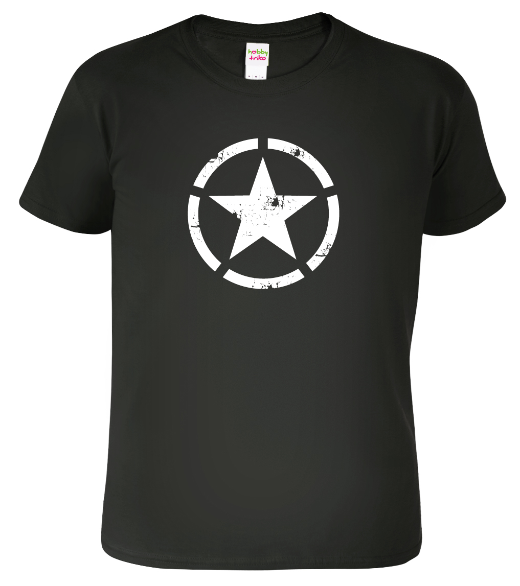 Army tričko - US Army Star Velikost: L, Barva: Černá (01)