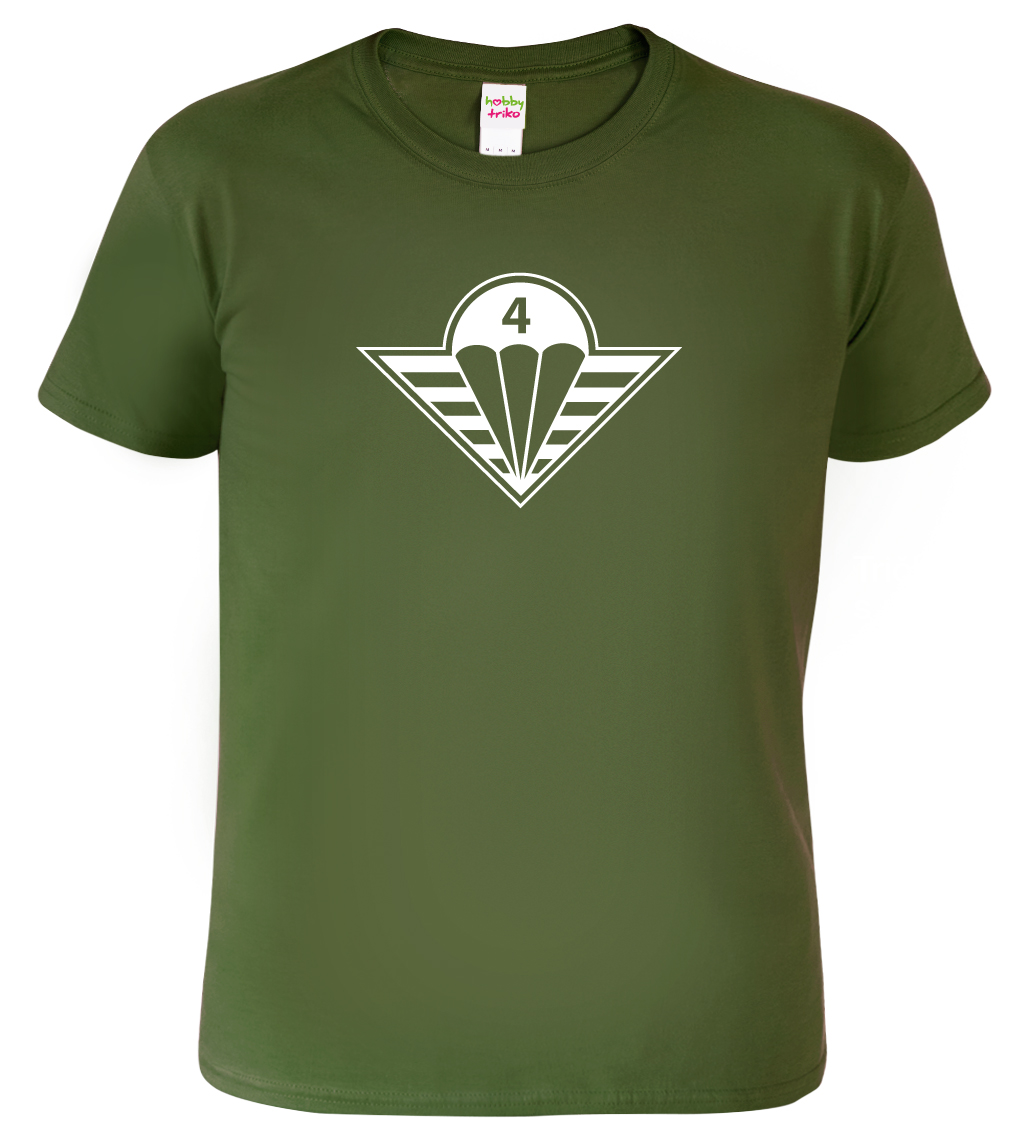 Vojenské tričko - Znak 4. brigády Velikost: S, Barva: Military 60