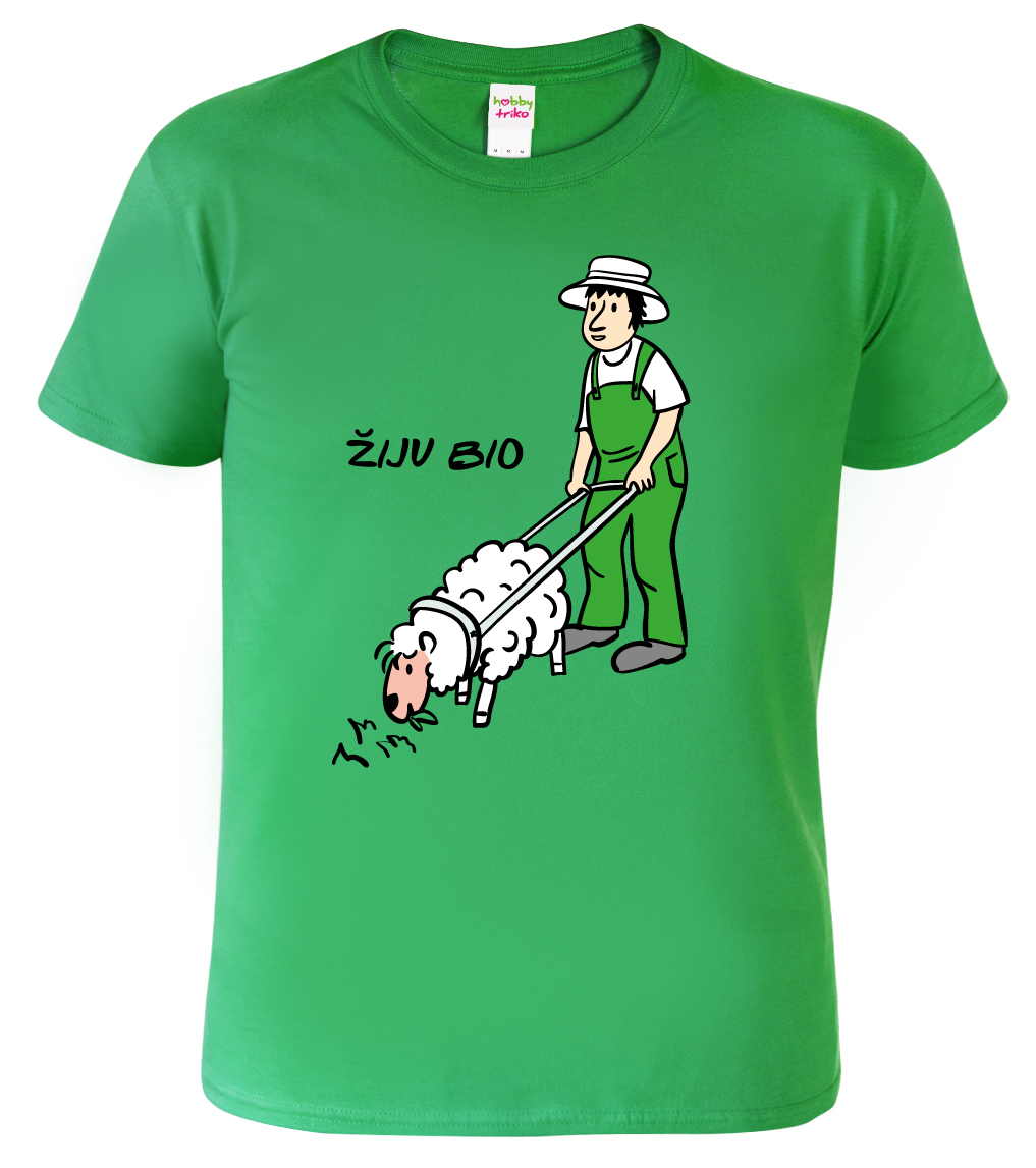 Tričko pro farmáře - Ovce Velikost: M, Barva: Středně zelená (16)