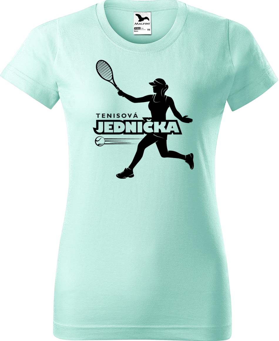 Dámské tenisové tričko - Tenisová jednička Velikost: S, Barva: Mátová (95)