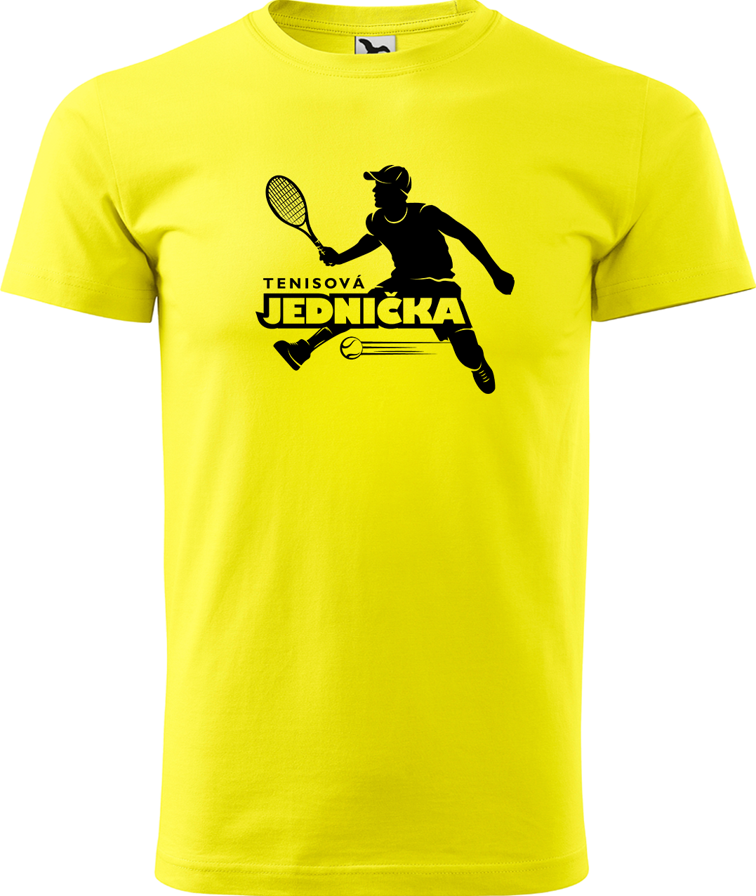 Tenisové tričko - Tenisová jednička Velikost: S, Barva: Žlutá (04)