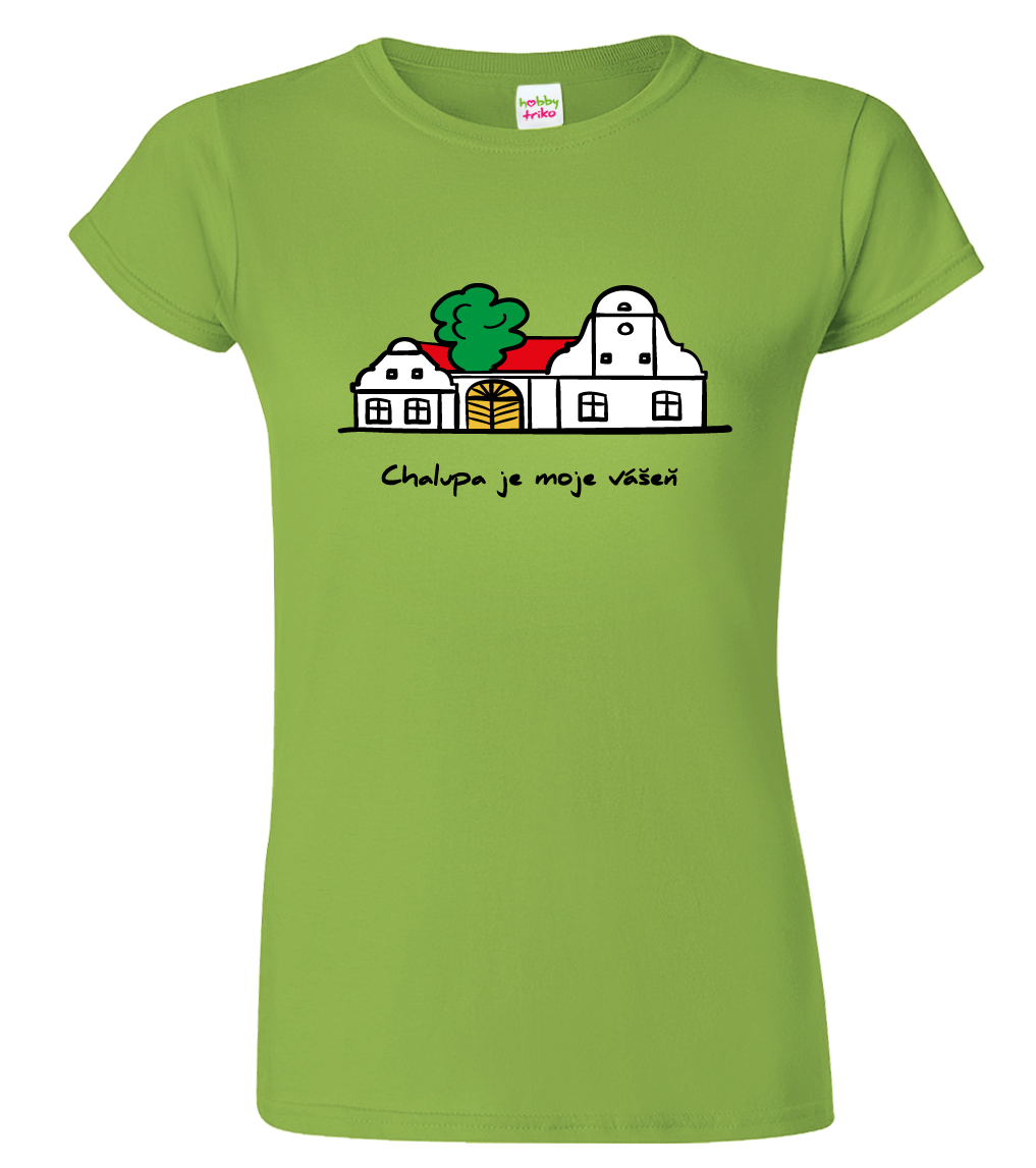 Tričko pro chalupáře - Chalupa Velikost: L, Barva: Apple Green (92)