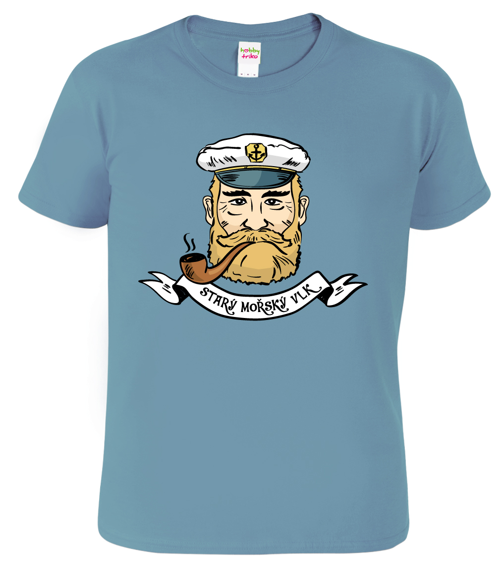 Pánské vodácké tričko - Starý mořský vlk Velikost: XL, Barva: Denim (60)