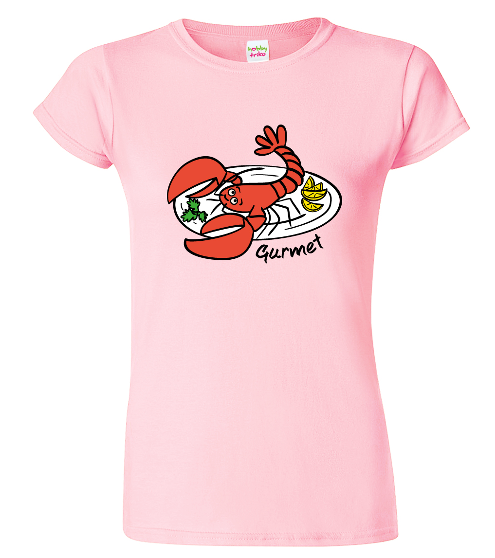 Tričko pro kuchařku - Gurmet Velikost: XL, Barva: Růžová (30)