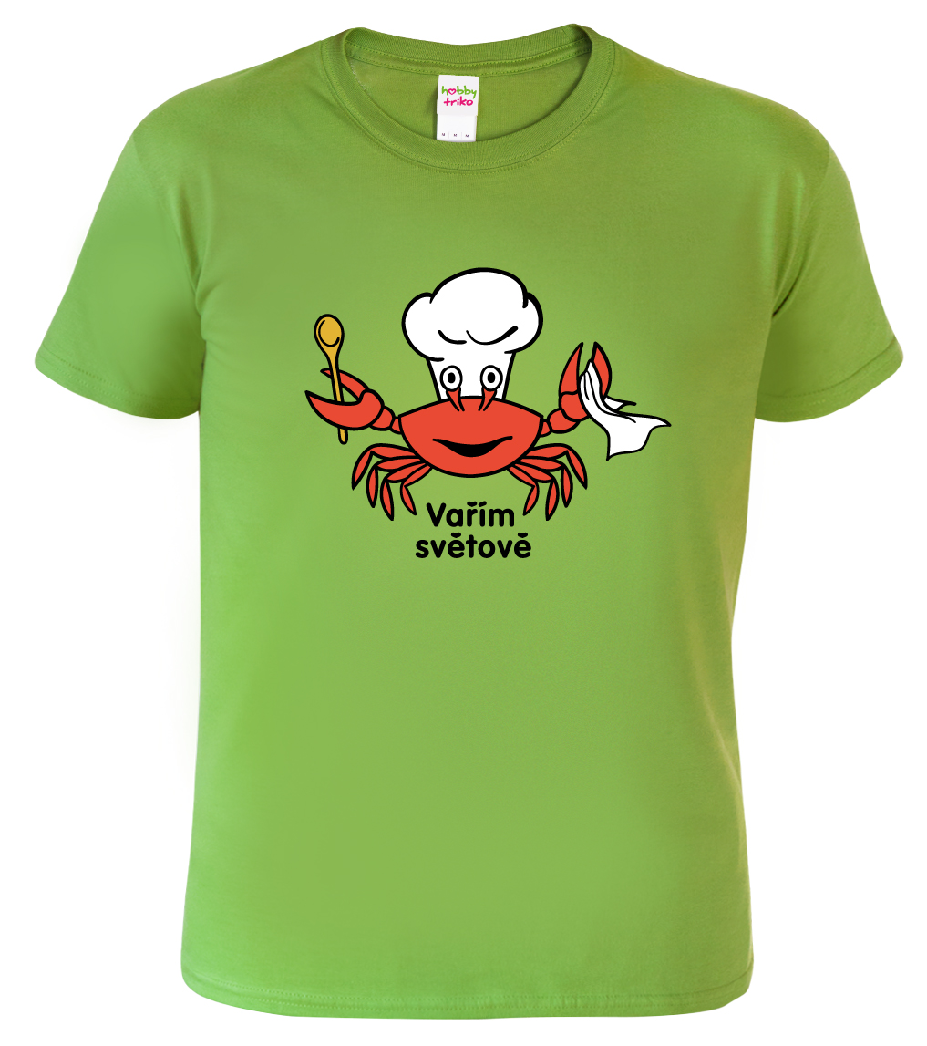 Tričko pro kuchaře - Krab Velikost: L, Barva: Apple Green (92)