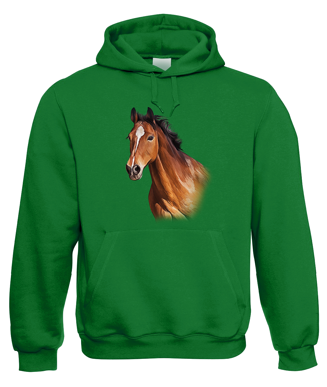 Mikina s koněm - Hnědák Velikost: S, Barva: Zelená
