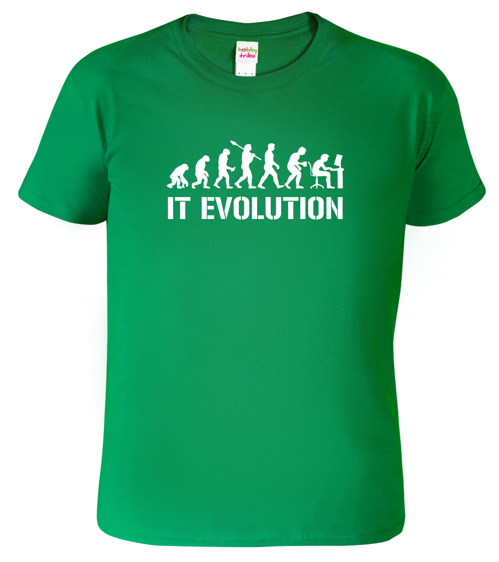 IT tričko - IT Evolution Velikost: M, Barva: Středně zelená (16)