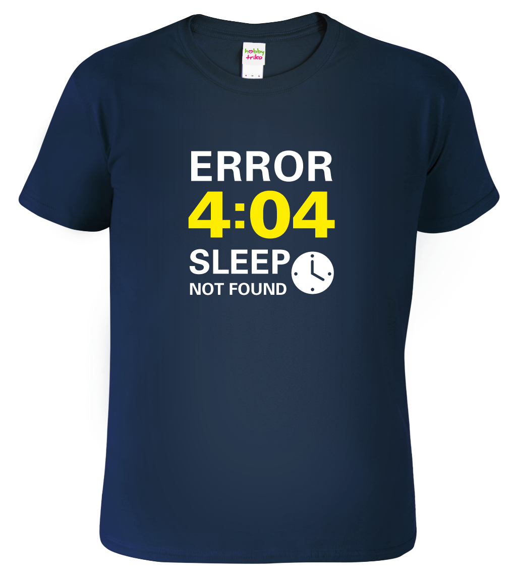 IT tričko - Error 404 Velikost: 3XL, Barva: Námořní modrá (02)