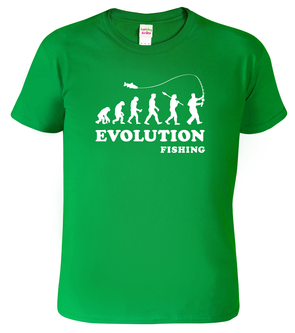 Tričko pro rybáře - Fishing Evolution Velikost: L, Barva: Středně zelená (16)