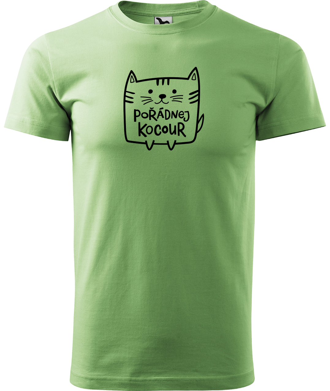 Pánské tričko s kočkou - Pořádnej kocour Velikost: S, Barva: Apple Green (92)