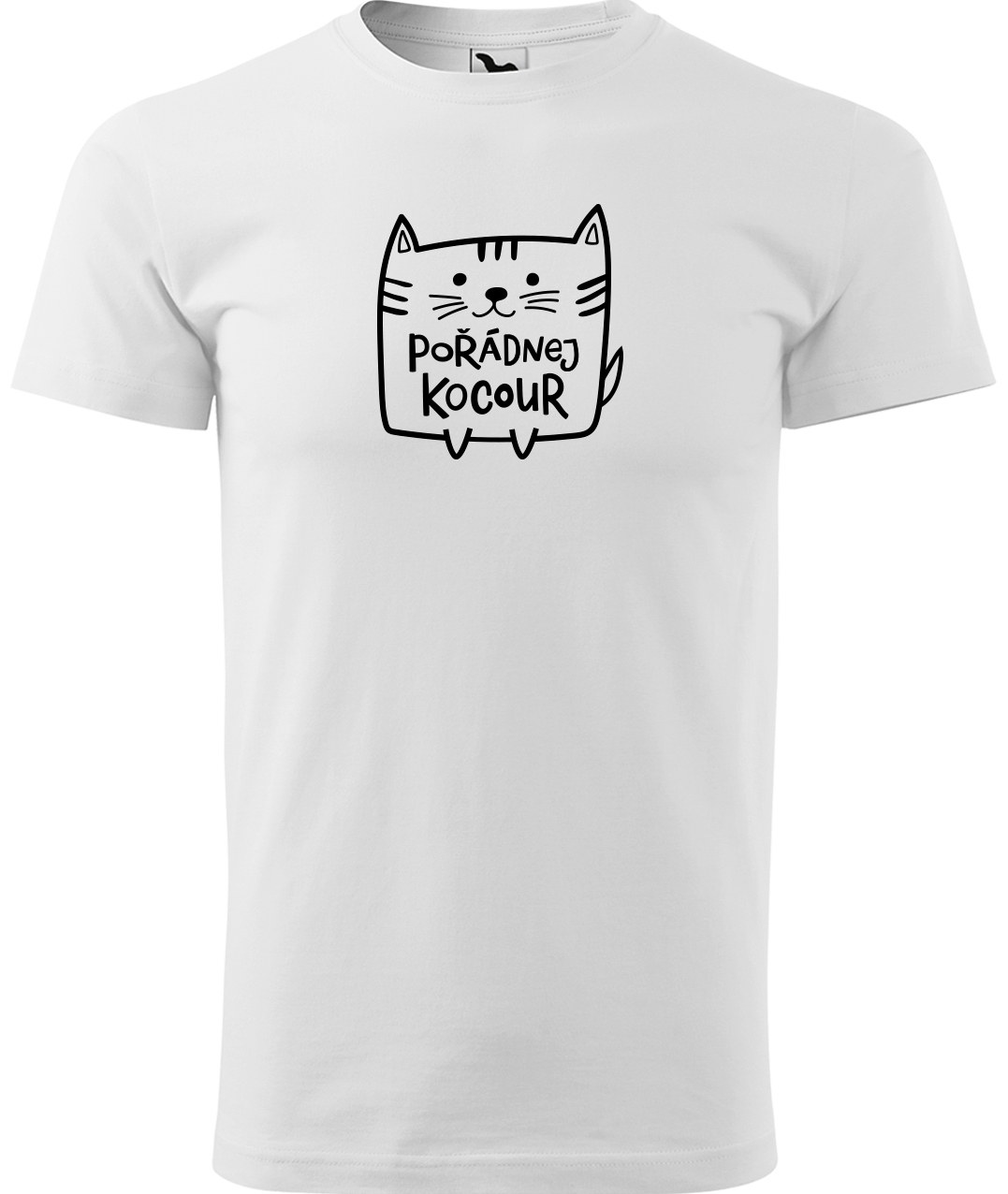 Pánské tričko s kočkou - Pořádnej kocour Velikost: 3XL, Barva: Bílá (00)