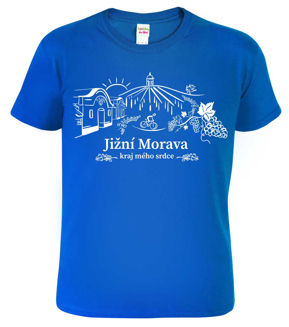 Pánské tričko - Jižní Morava Velikost: XL, Barva: Královská modrá (05)