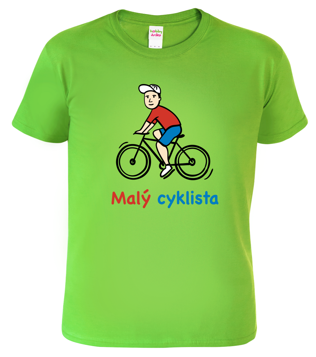 Dětské tričko pro cyklistu - Malý cyklista Velikost: 6 let / 122 cm, Barva: Apple Green (92)