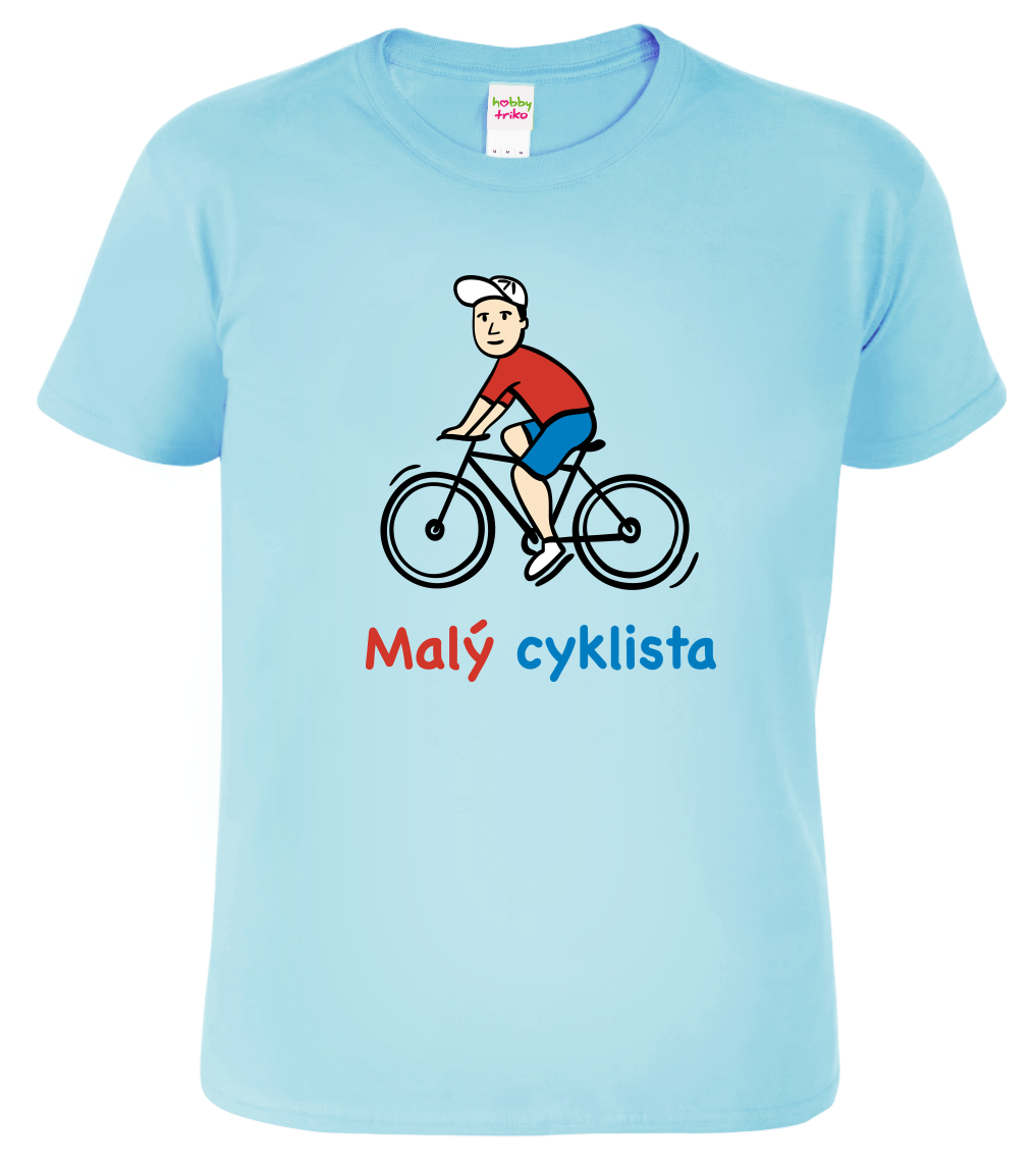 Dětské tričko pro cyklistu - Malý cyklista Velikost: 6 let / 122 cm, Barva: Nebesky modrá (15)