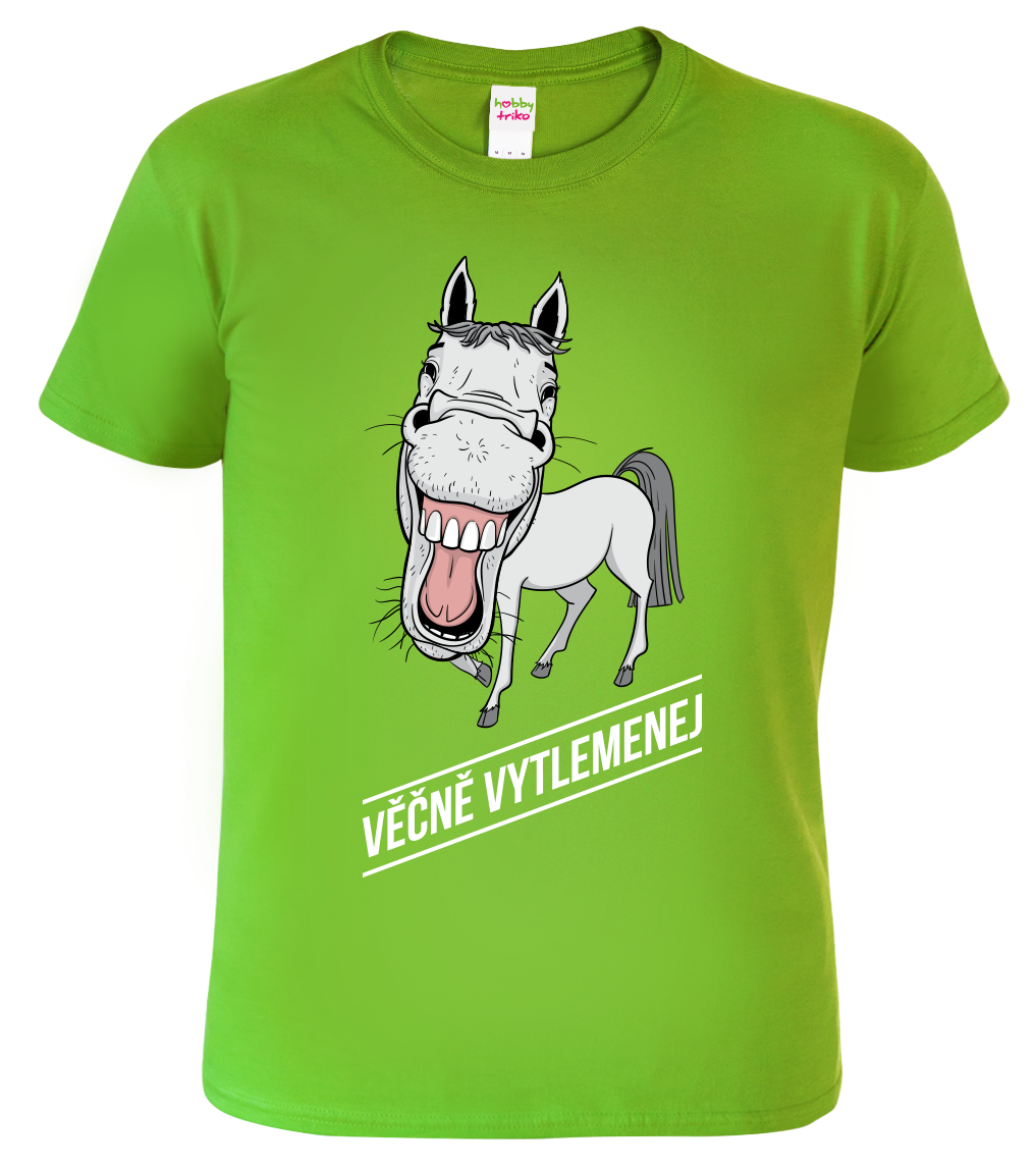 Vtipné tričko - Věčně vytlemenej Velikost: L, Barva: Apple Green (92)