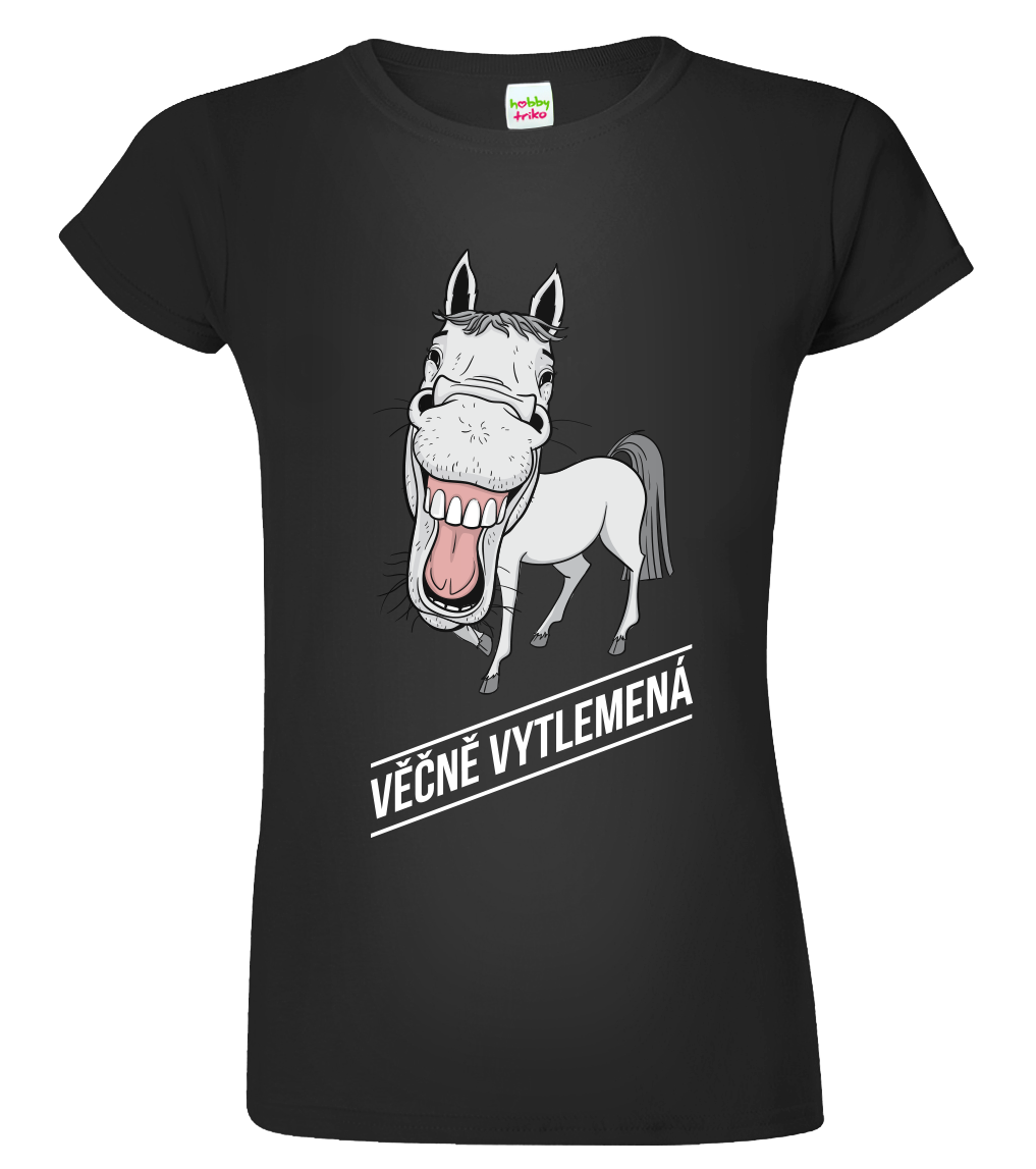 Vtipné tričko - Věčně vytlemená Velikost: 2XL, Barva: Černá (01)