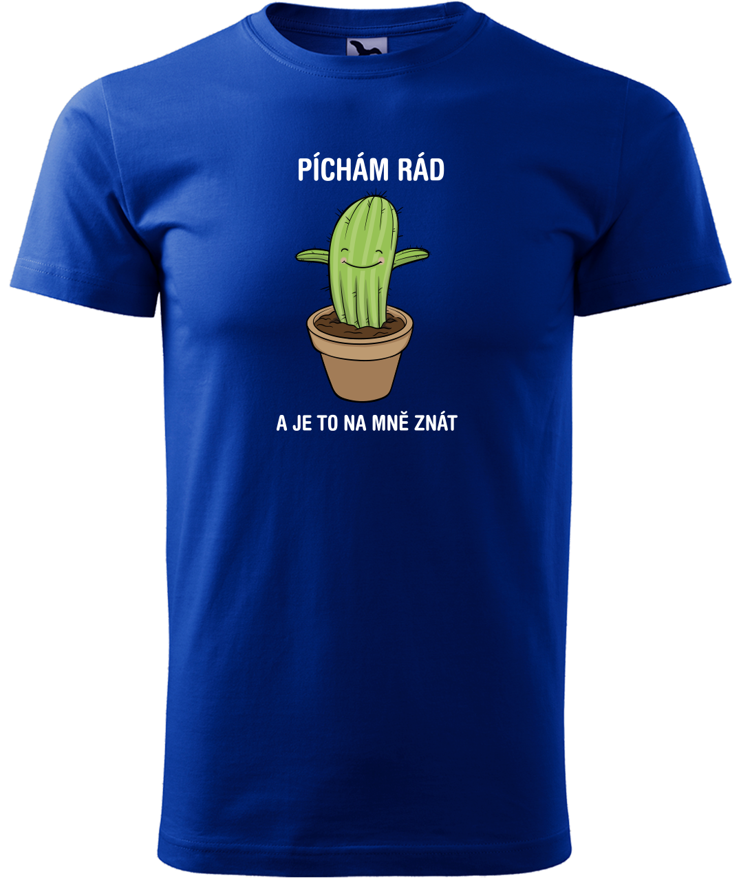 Vtipné tričko - Kaktus Velikost: M, Barva: Královská modrá (05)