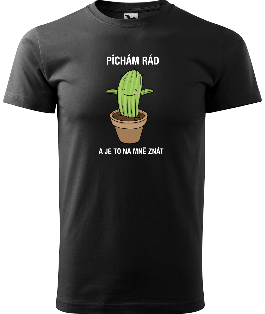 Vtipné tričko - Kaktus Velikost: 3XL, Barva: Černá (01)