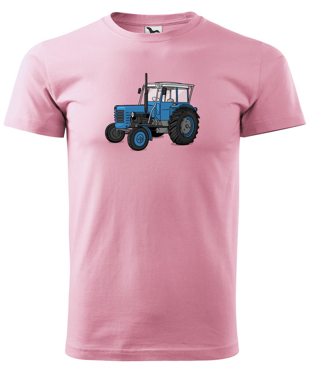 Dětské tričko s traktorem - Starý traktor Velikost: 4 roky / 110 cm, Barva: Růžová (30)