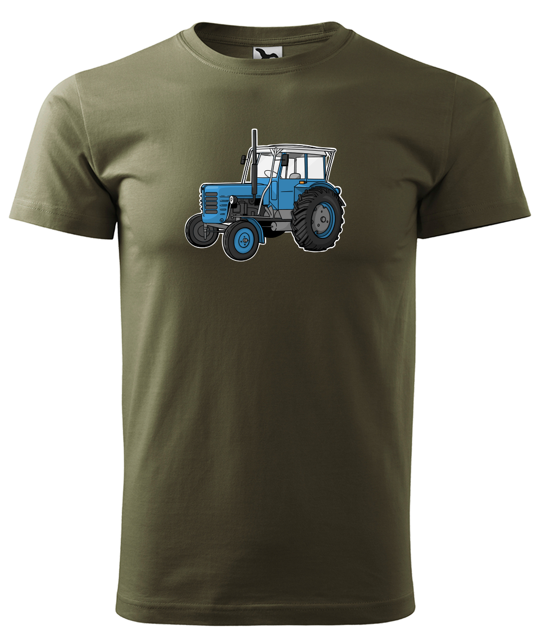 Dětské tričko s traktorem - Starý traktor Velikost: 4 roky / 110 cm, Barva: Military (69)
