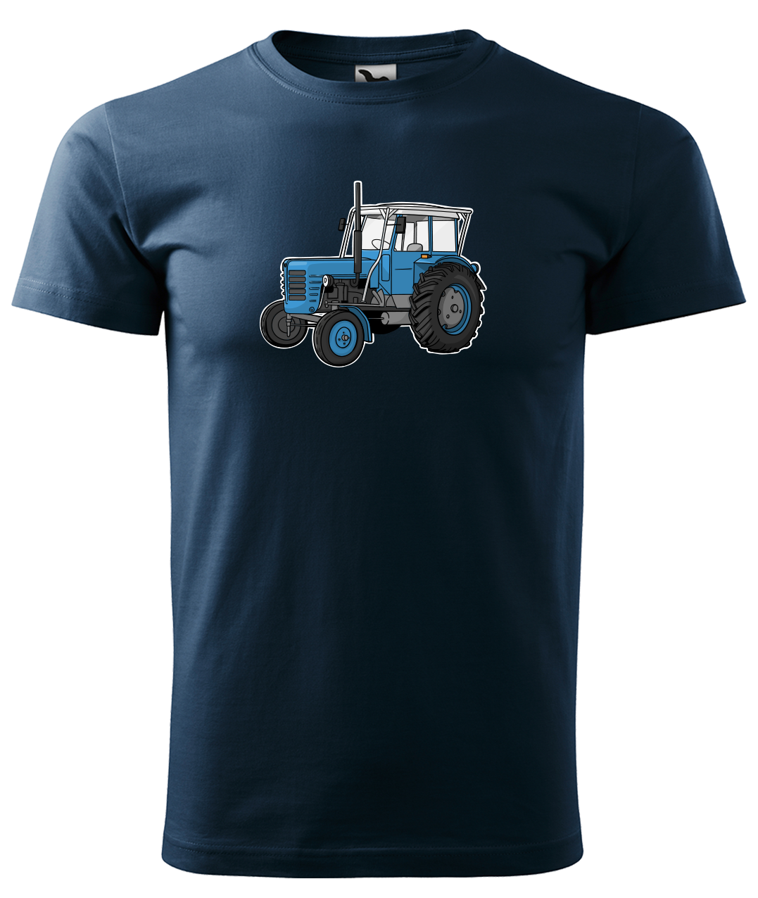 Dětské tričko s traktorem - Starý traktor Velikost: 4 roky / 110 cm, Barva: Námořní modrá (02)