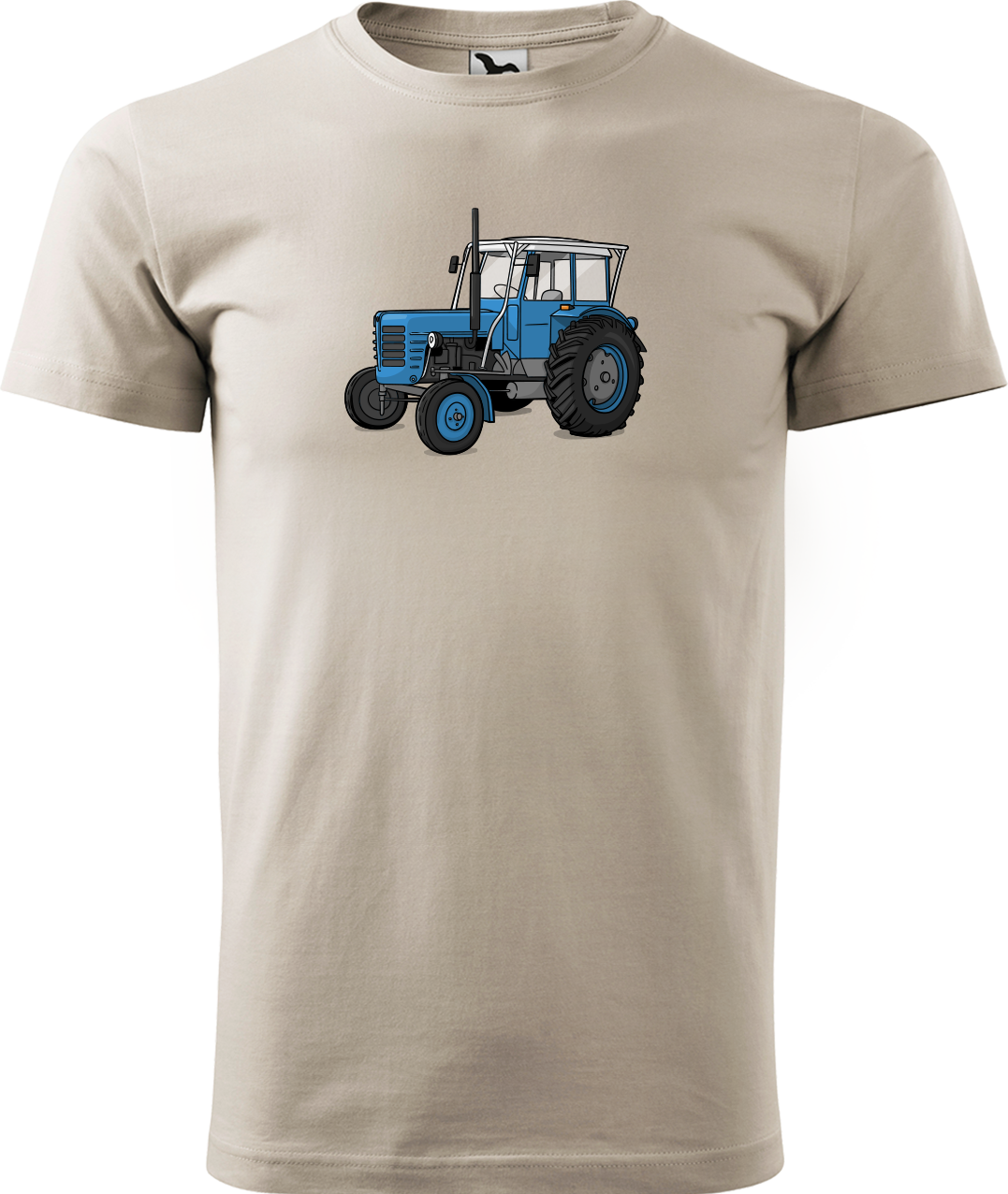 Tričko s traktorem - Starý traktor Velikost: XL, Barva: Béžová (51)