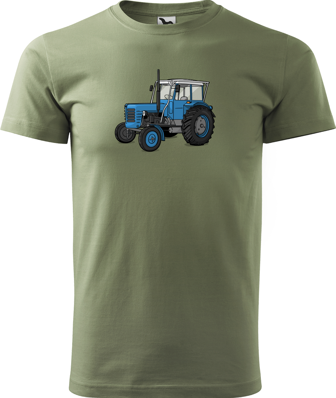 Tričko s traktorem - Starý traktor Velikost: XL, Barva: Světlá khaki (28)