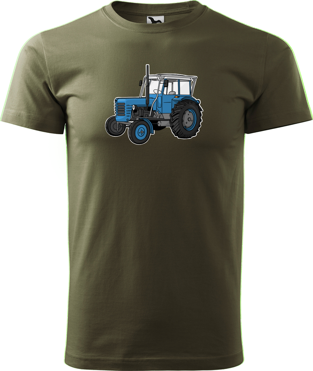 Tričko s traktorem - Starý traktor Velikost: M, Barva: Military (69)