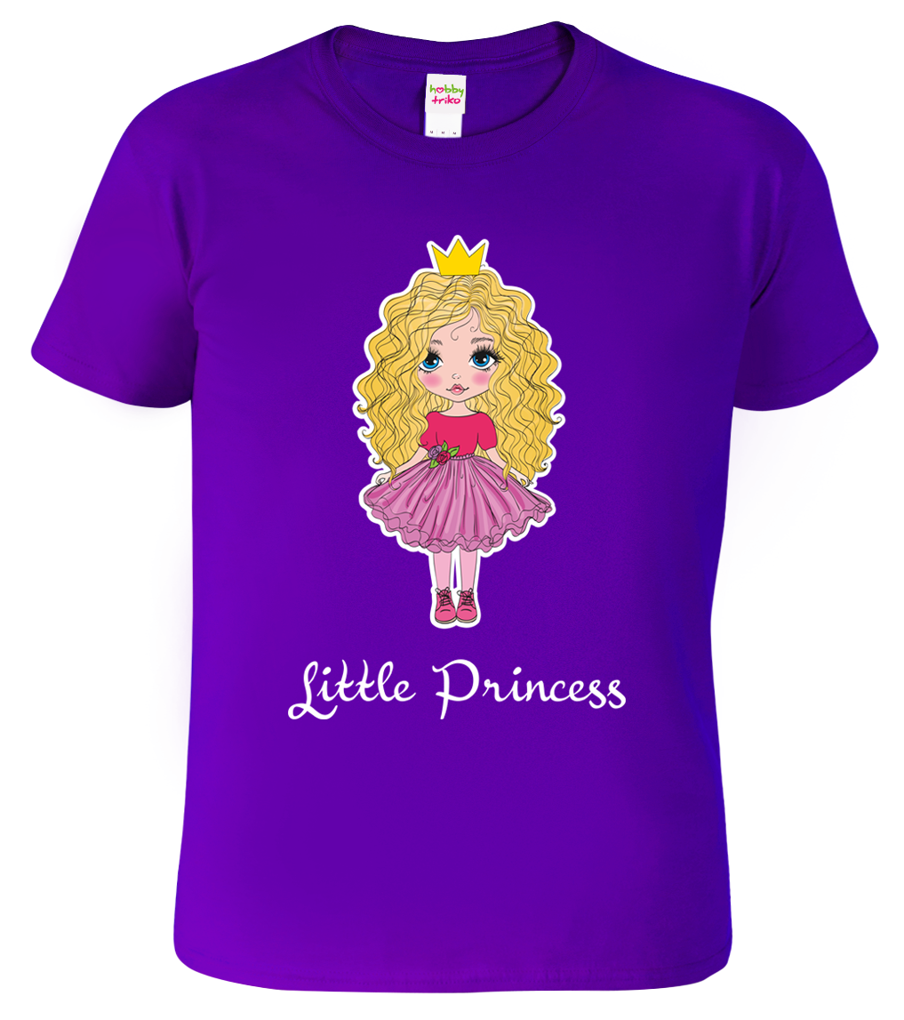 Tričko pro holčičku - Malá princezna Velikost: 4 roky / 110 cm, Barva: Fialová (64)