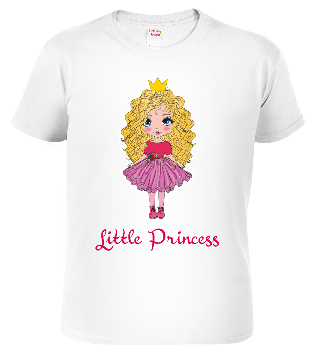 Tričko pro holčičku - Malá princezna Velikost: 6 let / 122 cm, Barva: Bílá (00)