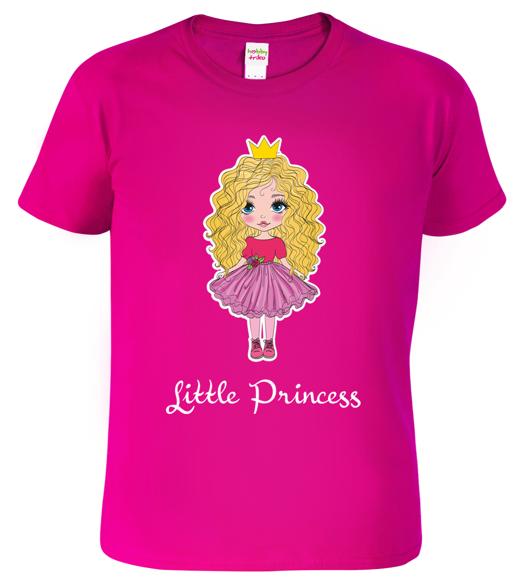 Tričko pro holčičku - Malá princezna Velikost: 6 let / 122 cm, Barva: Malinová (63)