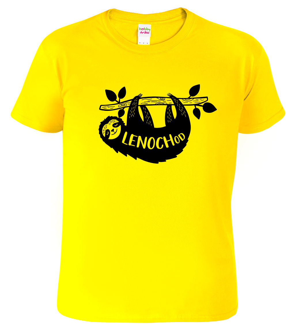 Tričko s lenochodem - Lenochod Velikost: XL, Barva: Žlutá (04)