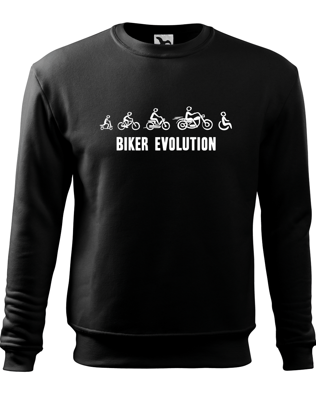 Moto mikina - Biker Evolution Velikost: L, Barva: Černá