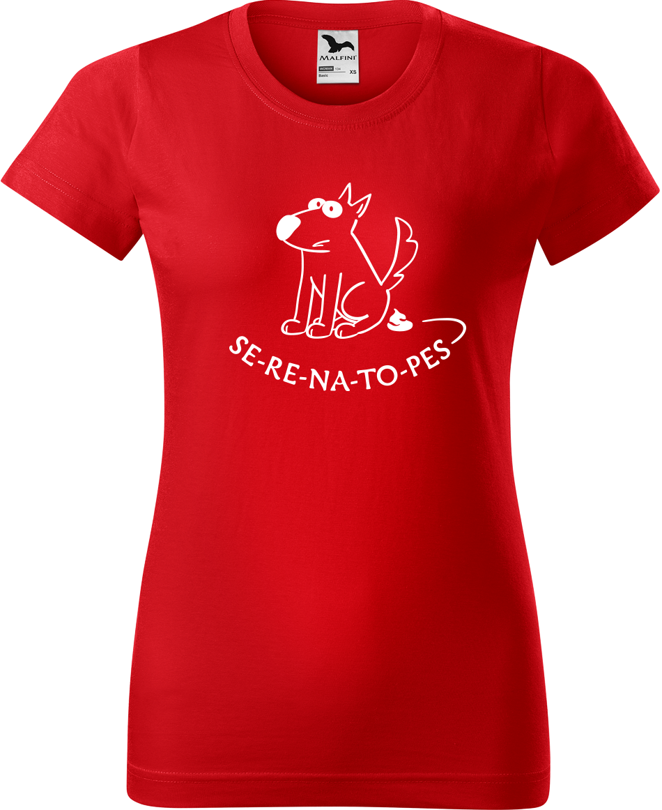 Vtipné tričko - SE RE NA TO PES Velikost: XL, Barva: Červená (07)