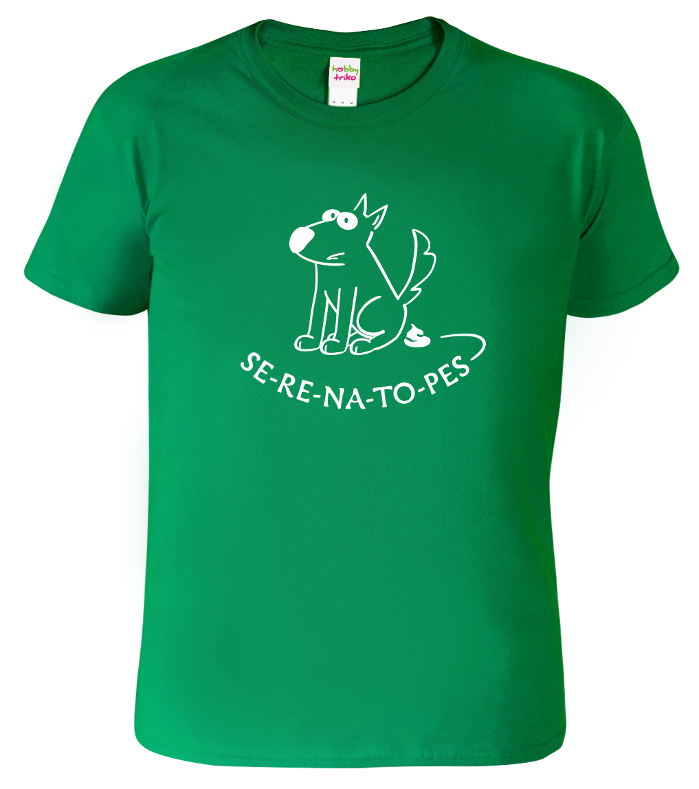 Vtipné tričko - SE RE NA TO PES Velikost: 2XL, Barva: Středně zelená (16)