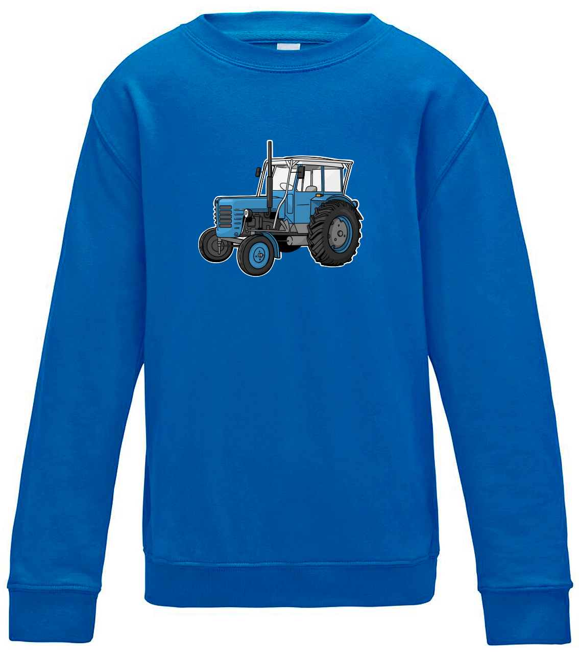 Dětská mikina s traktorem - Starý traktor Velikost: 7/8 (122/128), Barva: Modrá