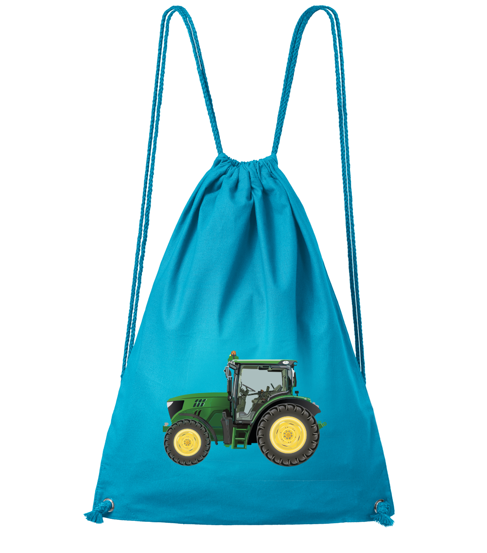 Batoh s traktorem - Traktor Barva: Tyrkysová