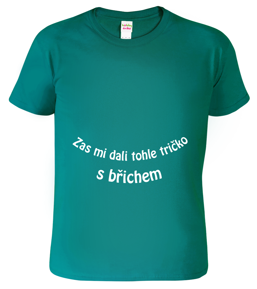 Vtipné tričko - Tričko s břichem Velikost: L, Barva: Emerald (19)