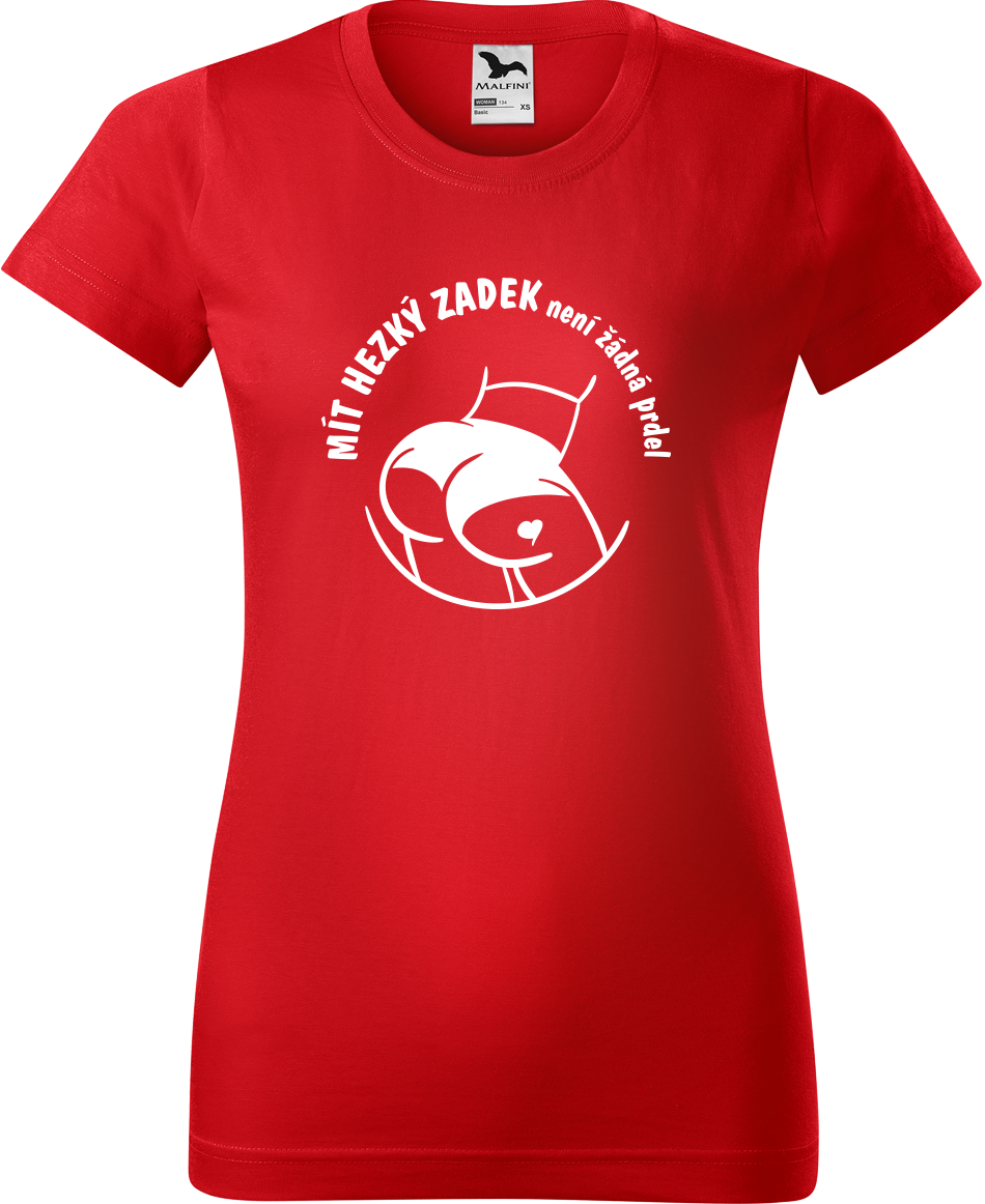 Vtipné tričko - Mít hezký zadek není prdel Velikost: XL, Barva: Červená (07)