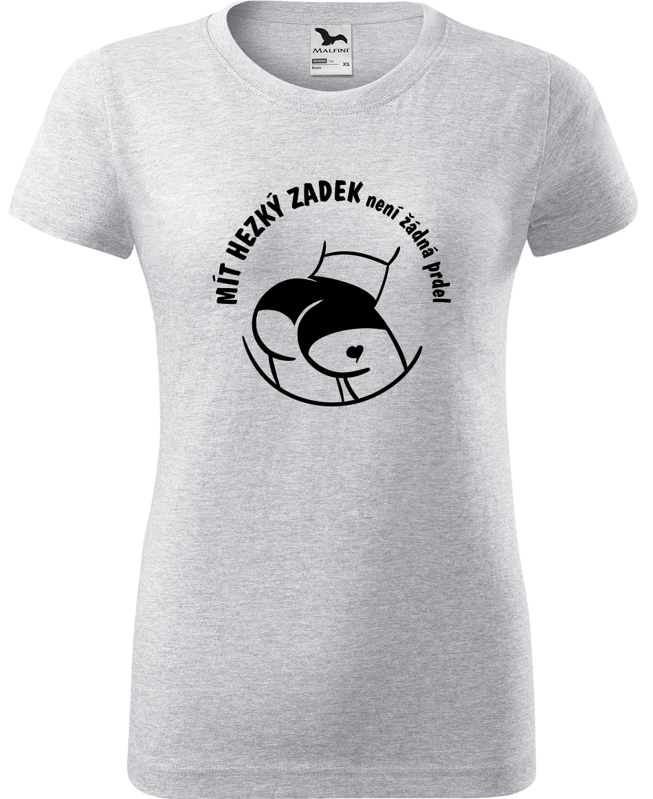 Vtipné tričko - Mít hezký zadek není prdel Velikost: XL, Barva: Světle šedý melír (03)