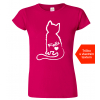 Dámské tričko s kočkou