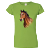 Dámské tričko s koněm - Hnědák