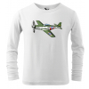 Dětské tričko s letadlem - P-51 Mustang (dlouhý rukáv)