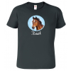 Pánské tričko s koněm - Koňák
