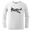 Dětské tričko s letadlem - Spitfire (dlouhý rukáv)
