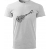 trička s kytarou