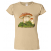 Dámské houbařské tričko s houbou